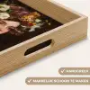 Portret - Vrouw - Bloemen Dienblad Rechthoek middel -USP_HandgreepNL