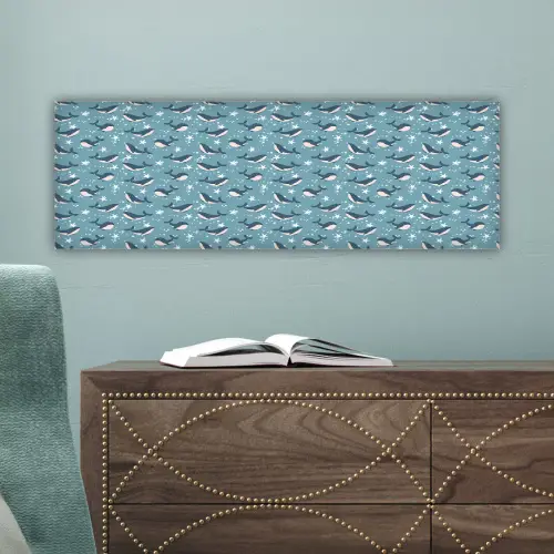 Klein - Oceaan - Walvis - Zeester canvas 2cm klein 828 -sfeer4