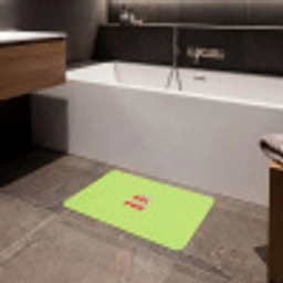 Grl pwr - Groen - Rood - 3D Badmat klein -sfeer3