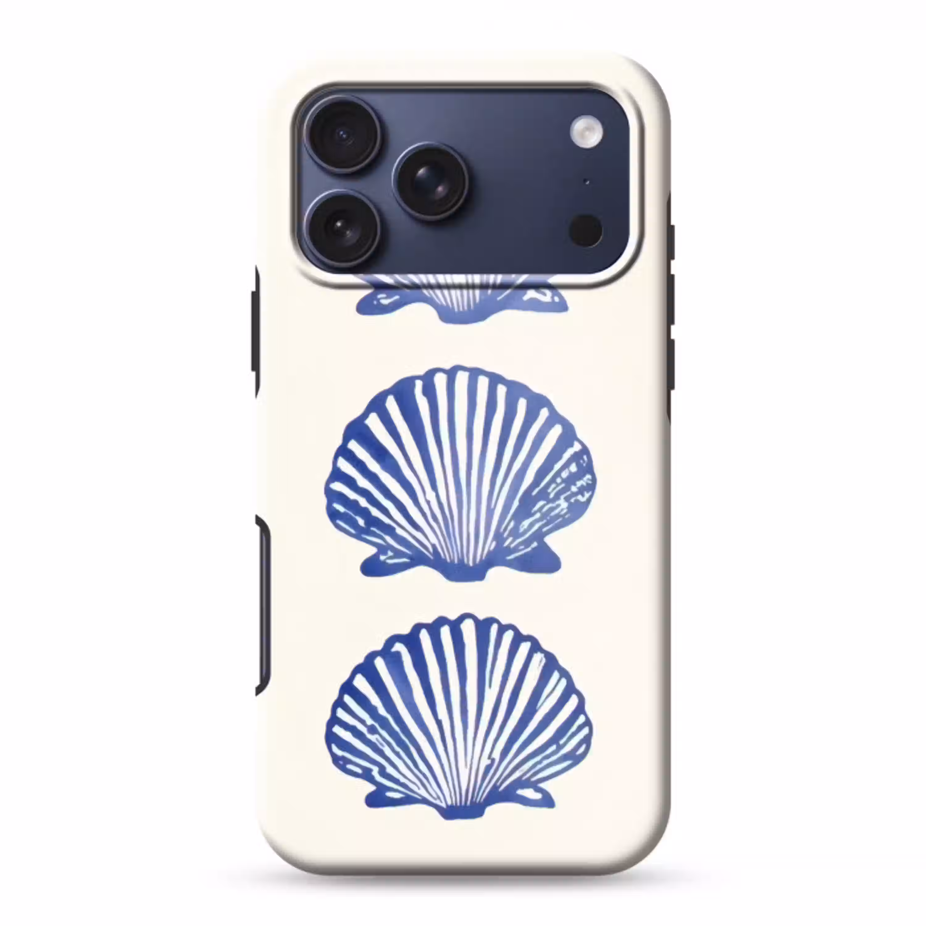 Schelpen - Blauw - Patroon Toughcase MagSafe Apple iPhone 17 Pro Max klein -3d