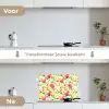 Patroon - Appels - Peren keuken achterwand spatscherm klein 900 -voor_na_NL