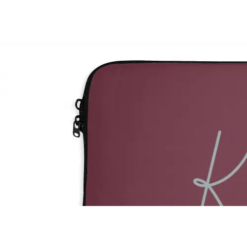 Kiss my ass - Lip - Bordeaux laptophoes neopreen klein -detail