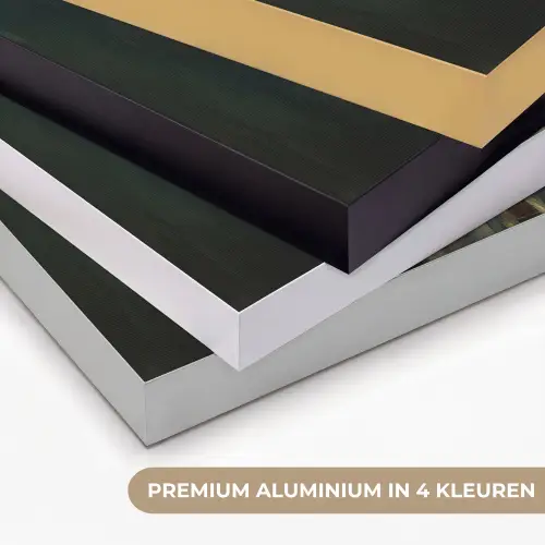 Hert - Geverfd - Gewei - Bruin Textielframe zwart klein -USP_kleurenNL