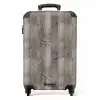 Vergrijsd hout met noesten en verticale lijnen NBS - Handbagage koffer - Volwassenen Unisex middel -productfoto_recht