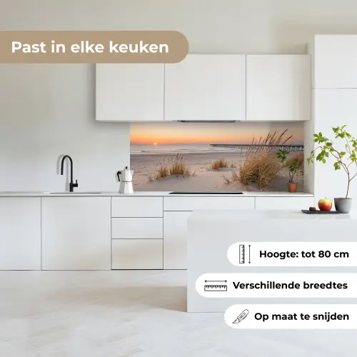 Pier - Zonsondergang - Strand keuken achterwand 2 middel -sfeer4_NL