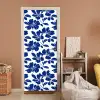 Floraal - Modern - Blauw deurposter klein 289 -sfeer1