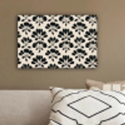 Abstract - Patroon - Zwart canvas 2cm klein 34 -sfeer3