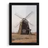 Windmolens - Landschap - Veld fotolijst zwart zonder passe partout klein -3d