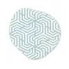 Patronen - Abstract - Driehoek - Geometrie Wandcirkel Organisch Forex 3mm klein 629 -3d