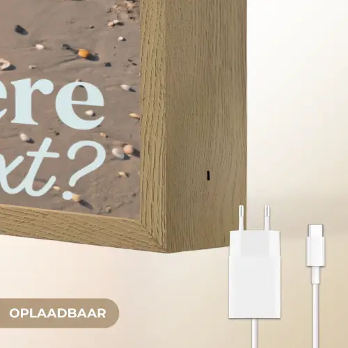 Where to next - Strand - Voetstappen Light Box met batterij (Wandlamp) middel -USP_websiteoplaadbaarNL
