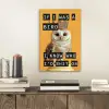 Geel - Uil - Vogel - Decoratie aluminium wit klein -sfeer1