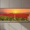 Bloemen - Landschap - Tulpen - Zonsondergang keuken achterwand 2 middel zz_3dshopping