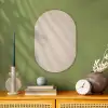 Japandi - Beige - Modern Wandcirkel Ovaal Forex klein -sfeer2