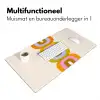 Stapel - Vormen - Geblokt - Oranje Muismat XXL klein -sfeer4