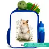Dier - Natuur - Hamster Kinderrugzak - Blauw middel -inhoud_NL