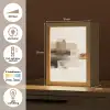 Penseelstreken - Abstract landschap - Rust Light Box met kabel (Tafellamp) klein -USP_NL