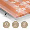 Tekst - Gestreept - Oranje - Zomer plexiglas 5mm klein -sfeer2