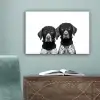Honden - Bivakmuts - Zwart - wit canvas 2cm klein -sfeer4