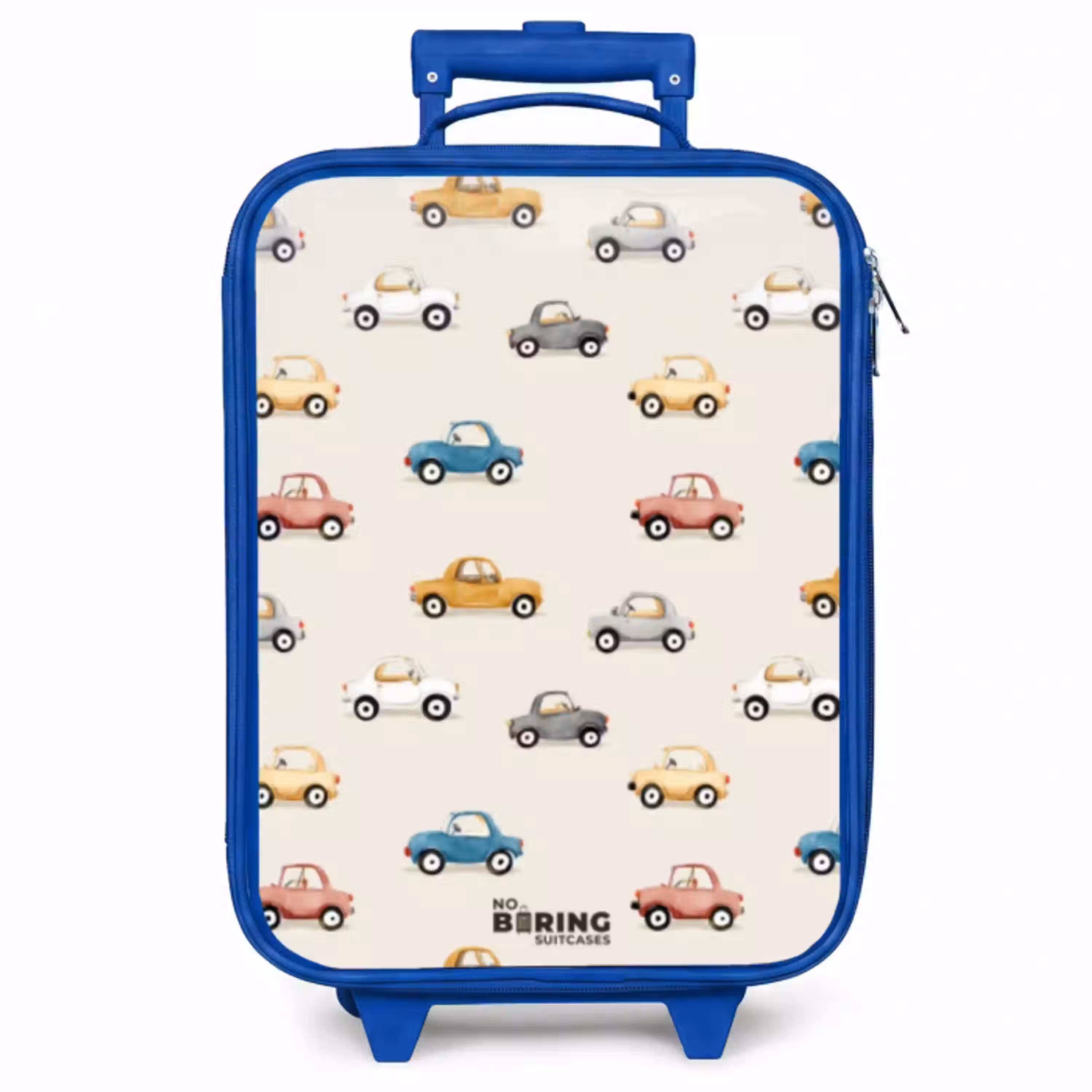 Kleurrijke retro autootjes Kinderkoffer - Blauw klein -zzz_website3d