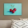 Kersen - Rood - Drie - Geverfd canvas 2cm klein -sfeer3