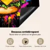 Hamburger - Graffiti - Verf - Kleurrijk - Eten - Abstract Inductie beschermer vinyl 3mm middel -usfeer4_FR