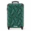 Palm bladeren patroon groen NBS - Handbagage koffer - Kinderen Unisex middel -productfoto_recht