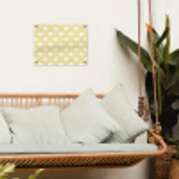 Hartjes - Patroon - Geel tuinposter los doek klein 239 -sfeer7