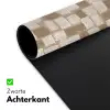 Blok - Patroon - Bruin Muismat XXL klein 681 -sfeer2