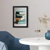 Stapel - Boeken - Groen - Daglicht fotolijst zwart zonder passe partout klein -sfeer4