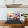 Bloemen - Kleurrijk - Waterverf - Natuur - Zomer keuken achterwand spatscherm klein -sfeer2