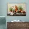 Potten - Kruiden - Hout canvas 2cm klein -sfeer4