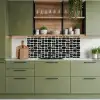 Modern - Organisch - Zwart keuken achterwand 2 middel 871 -sfeer3