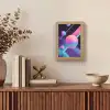 Cirkels - Vlakken - Abstract - Blauw Light Box met kabel (Tafellamp) klein -sfeer2