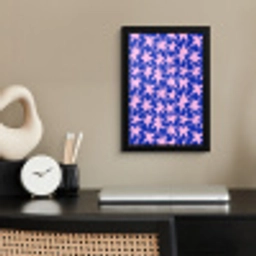 Modern - Sterren - Blauw fotolijst zwart zonder passe partout klein 224 -sfeer1