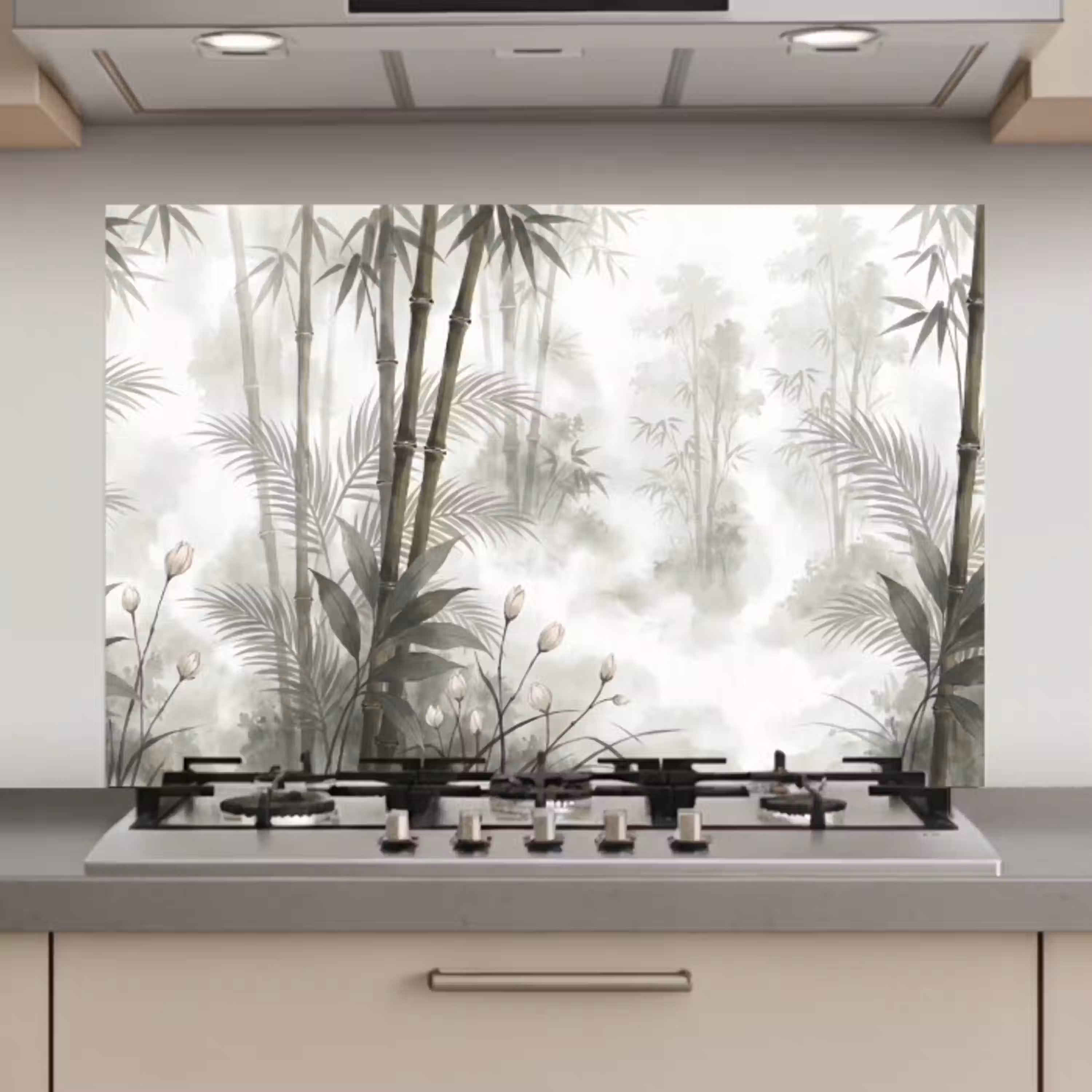 Bloemen - Knop - Tuin - Illustratie - Wit keuken achterwand spatscherm klein -3d_website