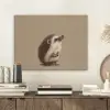 Egel - Snuitje - Bruin - Stekels PET vilt klein -sfeer1