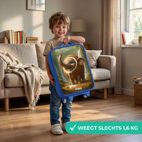 Coconote Elephante Kinderkoffer - Blauw klein -sfeer2_NL