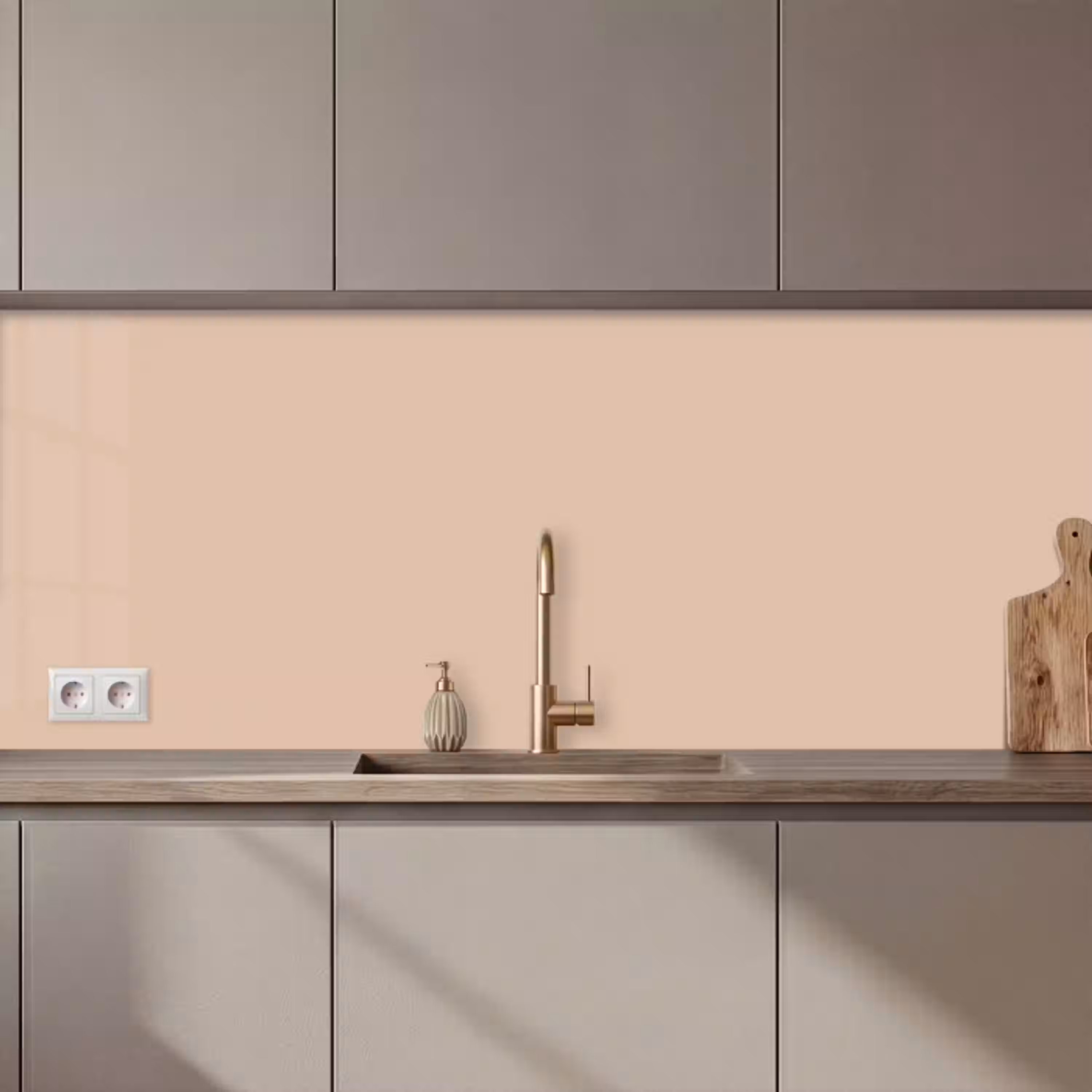 Beige - Kleuren - Effen keuken achterwand 2 middel 871 zz_3dshopping