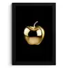 Appel - Goud - Chrome - Zwart KitchenYeah - Keuken - Fotolijst klein -3d