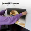 Delftsblauw - Goud - Burger Inductie beschemer met haakjes klein -ky-ophangen-nl