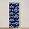 Vissen - Bloemen - Blauw deurposter klein 289 -3d_beige