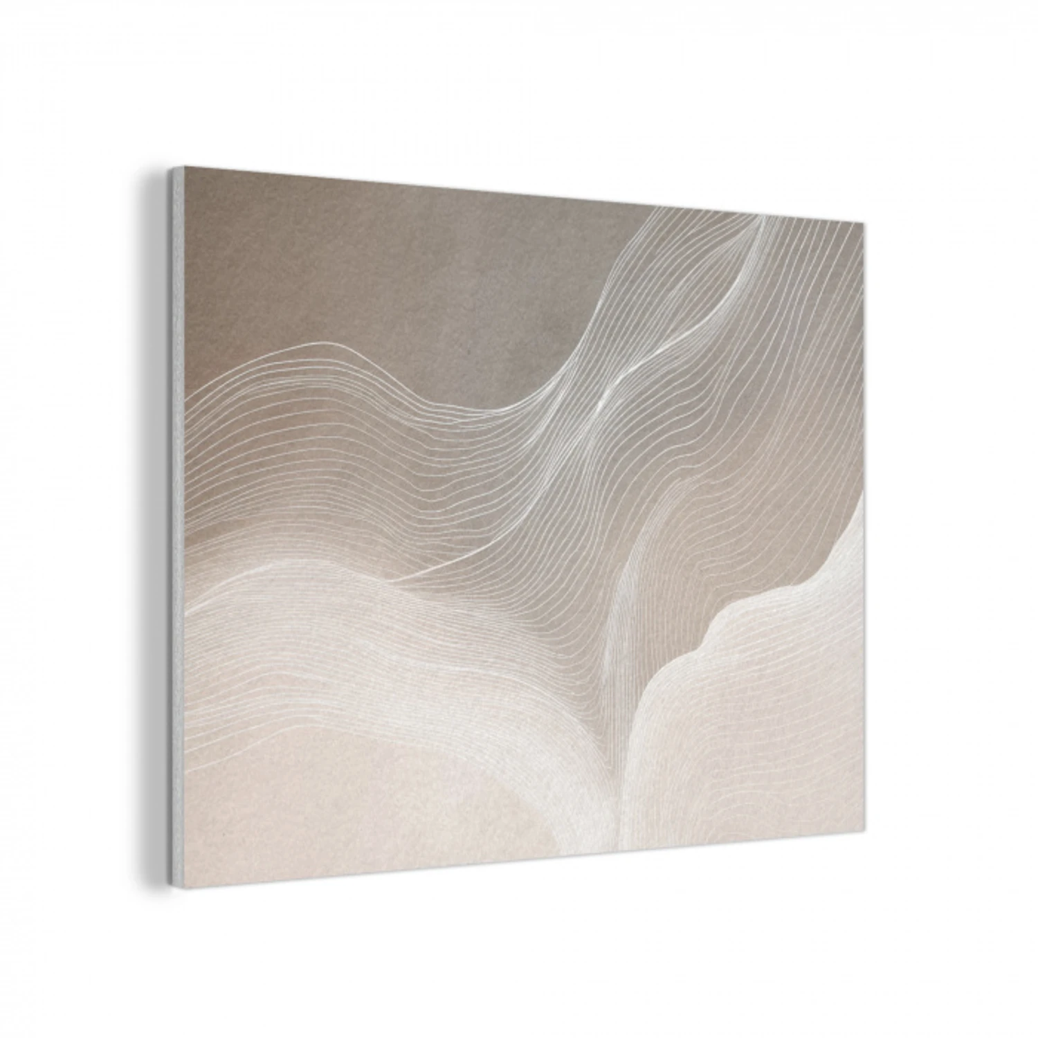 Golvende lijnen - Luchtstromen - Harmonieus PET vilt klein -3d