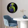 Papegaai - Veren - Opvallend - Groen Fotolijst rond zonder passe partout klein -sfeer2