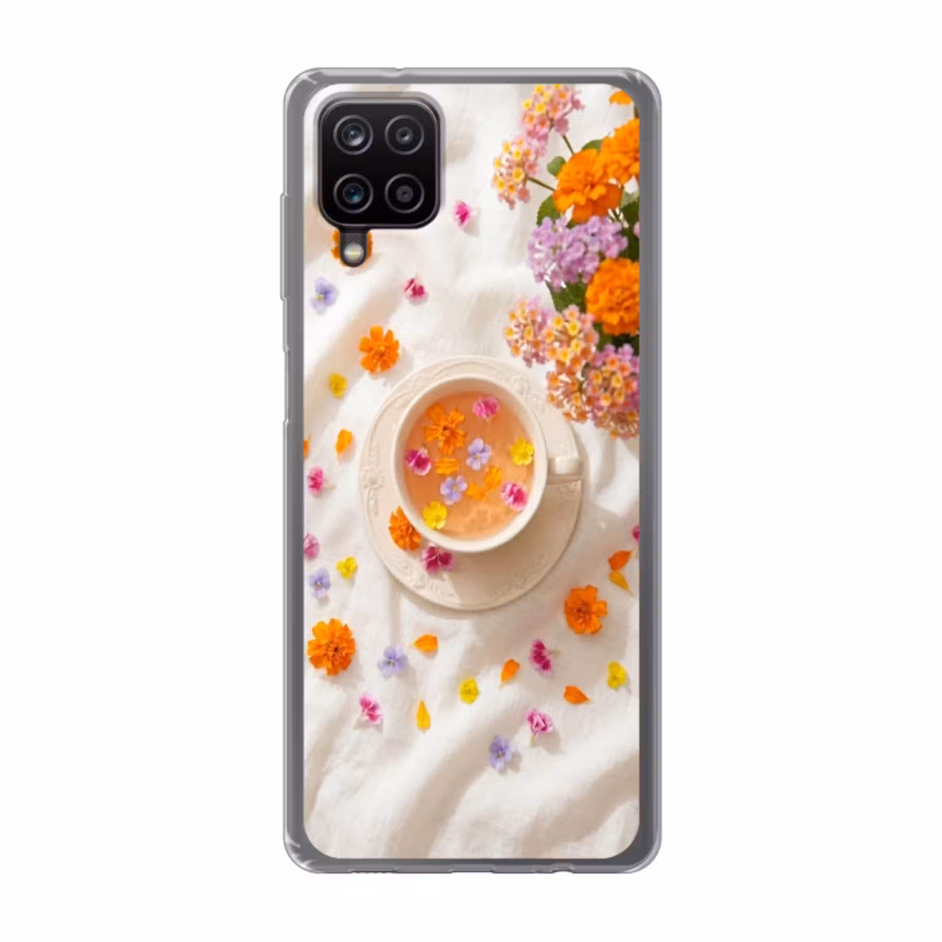 Bloemen - Kop - Natuur - Kleurrijk - Zomer Telefoonhoesje Samsung Galaxy A12 klein -3d