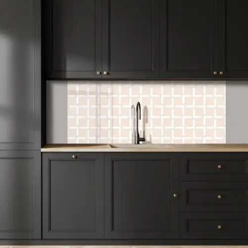Design - Lijn - Patroon - Beige keuken achterwand 2 middel 871 -sfeer1