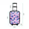 Camouflage - Roze - Blauw Kinderkoffer - Zwart klein -productfoto_formaten
