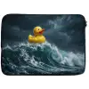 Storm - Badeend - Golven laptophoes neopreen klein -zkaufland3dotto