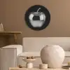 Appel - Metallic - Symmetrisch Akoestische PET Vilt - Rond klein -sfeer1