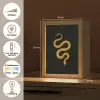 Slang - Minimalistisch - Goud Light Box met kabel (Tafellamp) klein -USP_NL