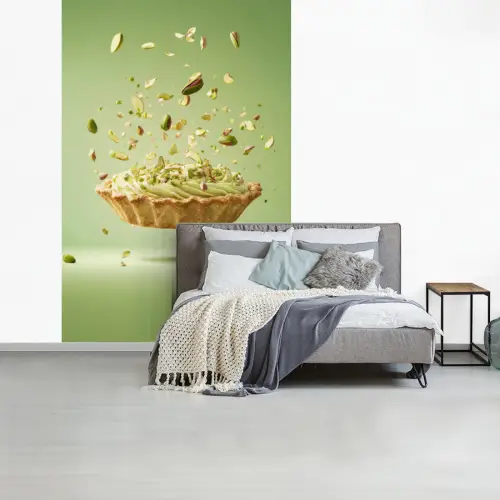 Pistache - Taart - Noten - Eten fotobehang vinyl groot -slaapkamer